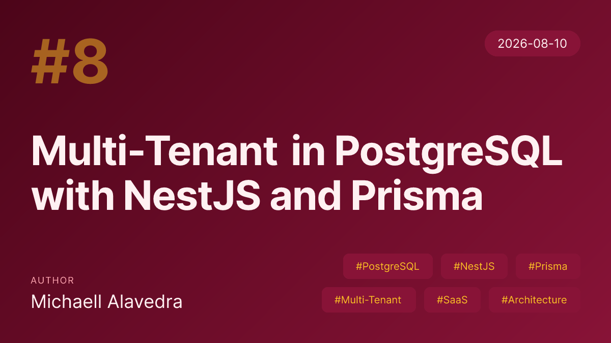 Multi-Tenant in PostgreSQL with NestJS and Prisma