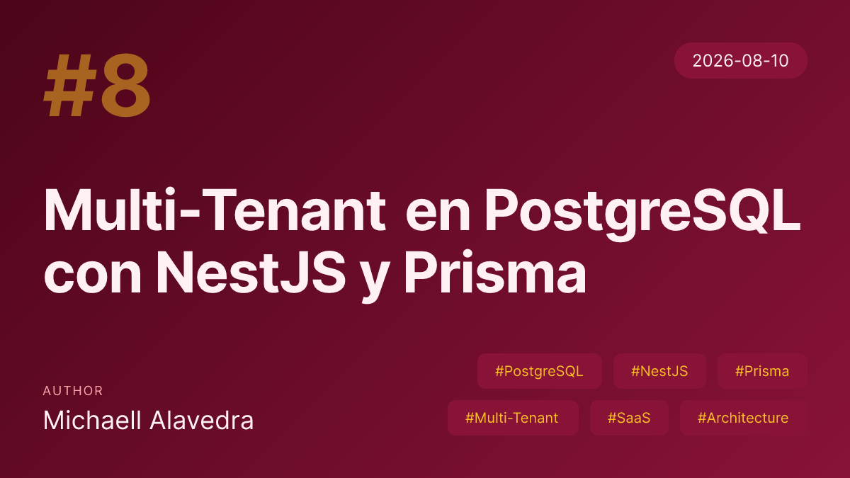 Multi-Tenant en PostgreSQL con NestJS y Prisma